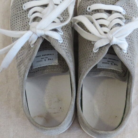 Rag & Bone Standard Issue Perforated Suede Leather Sneakers SIZE 39.5 (US 9.5) - Picture 12 of 12